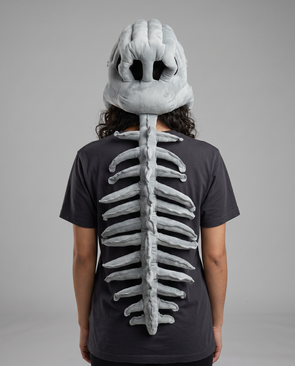 SillyDino Skeleton Dinosaur Plush Spine - Giant Wearable Festival Accessory
