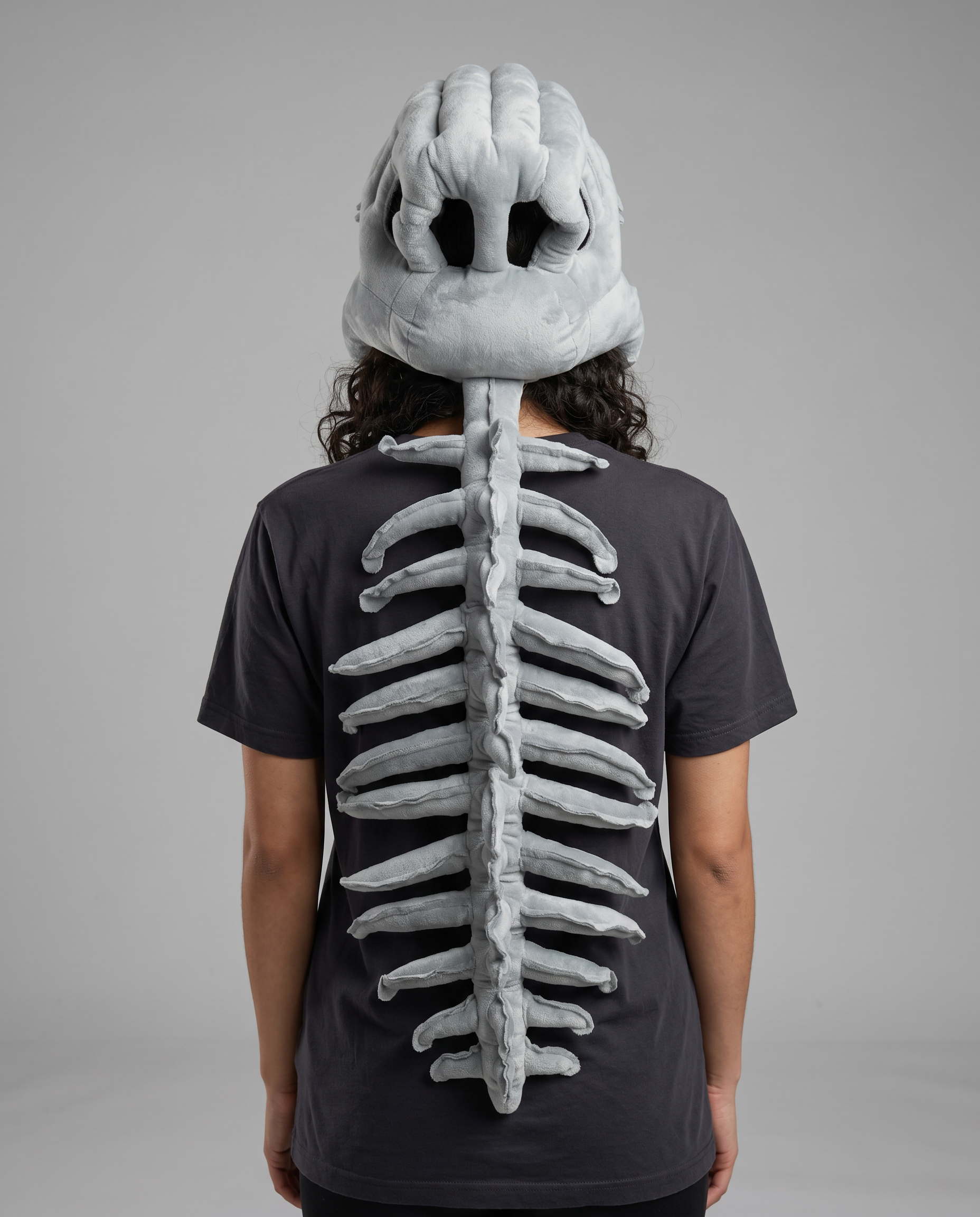 SillyDino Skeleton Dinosaur Plush Spine - Giant Wearable Festival Accessory