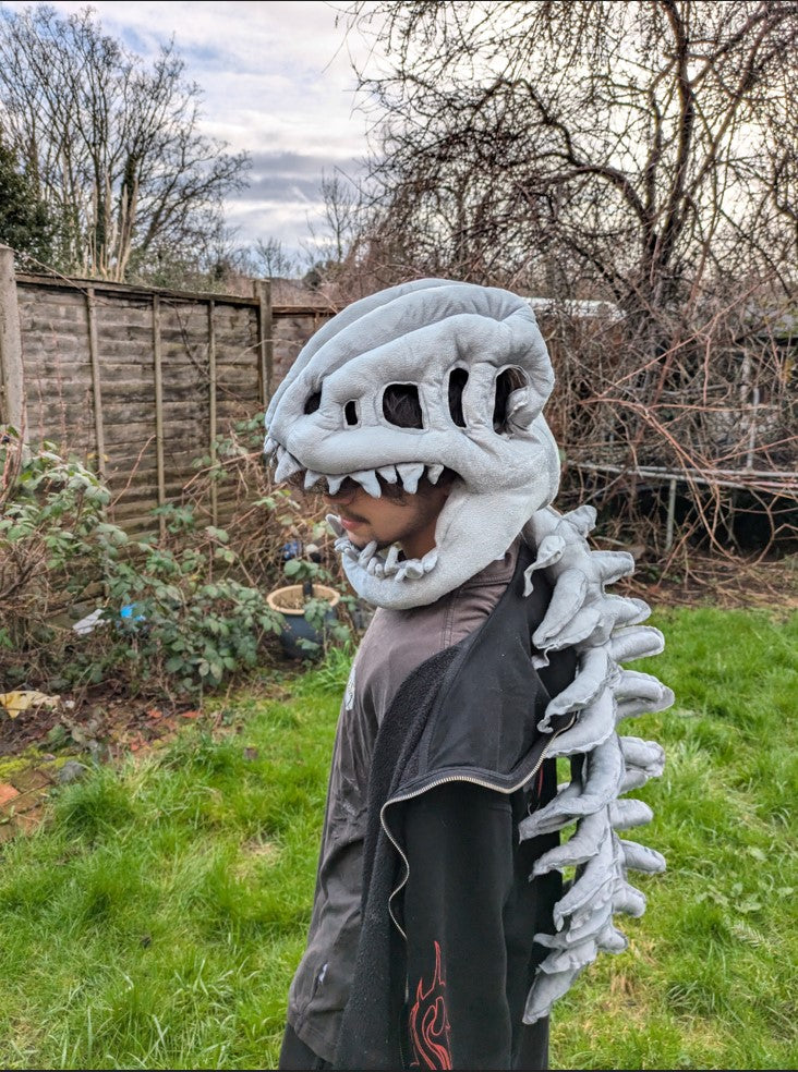 SillyDino Skeleton Dinosaur Plush Spine – Giant Wearable Stuffed Toy